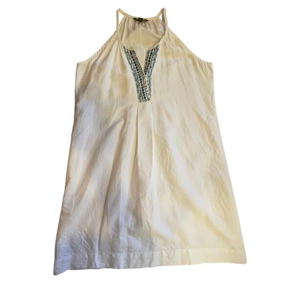 Tommy Bahama Linen Cotton Blend Embroidered Tunic Style Mini Tank Dress Medium - Picture 10 of 12